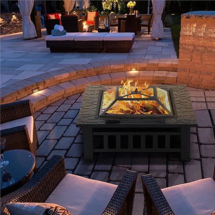 Нова 3в1 маса 'Fire Pit' - BBQ, камина, ледарка