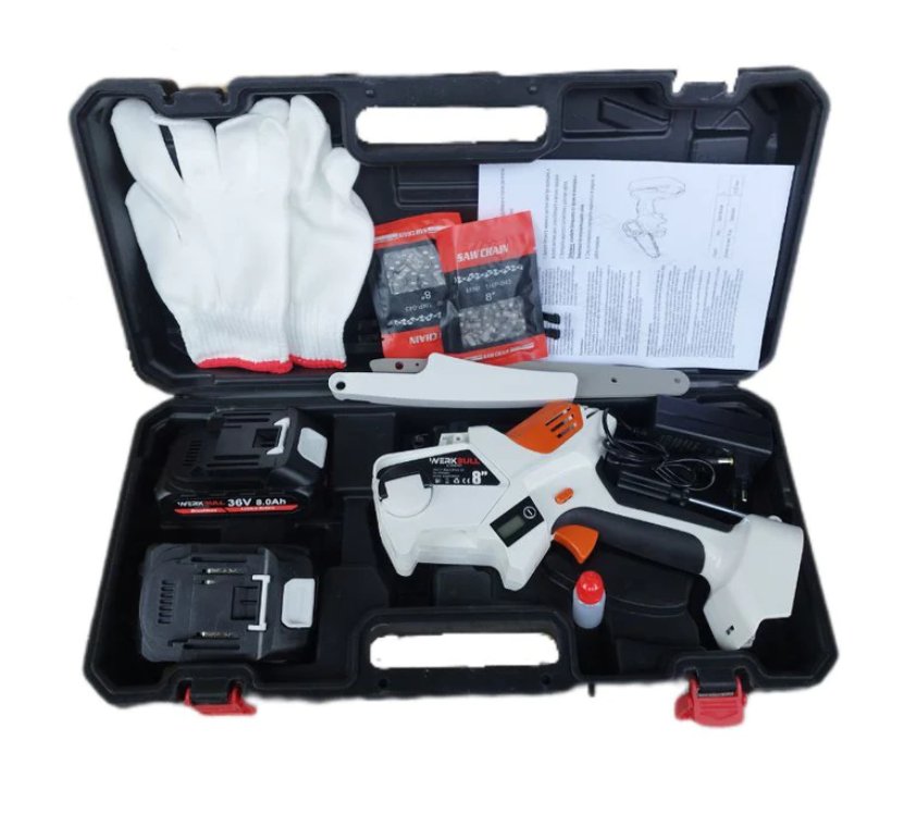 Акумулаторен Трион 36V 8Ah с автоматично омасляване на веригата