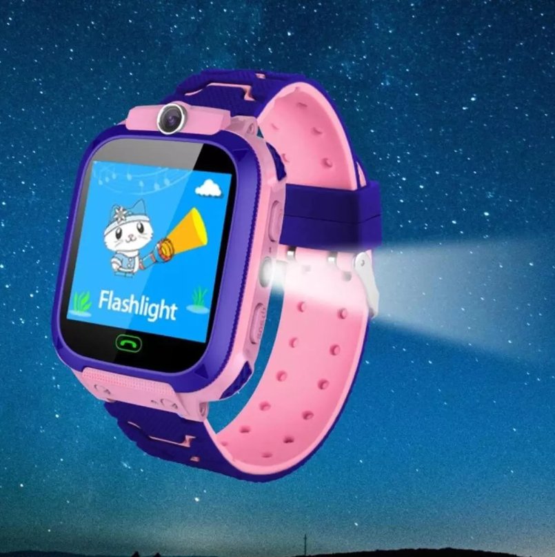 Детски смартчасовник с SIM-карта , GPS , камера, фенерче