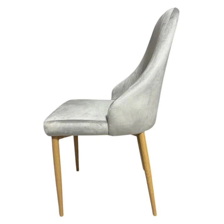 Елегантен стол Елина - сив - до 150кг.