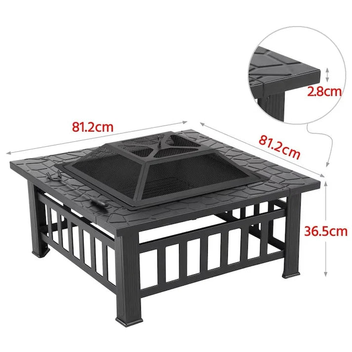 Нова 3в1 маса 'Fire Pit' - BBQ, камина, ледарка размери