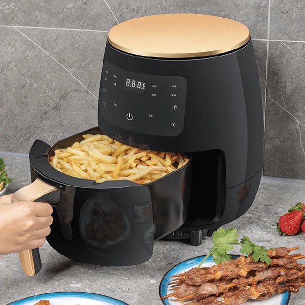 Фритюрник за здравословно готвене без мазнина Air Fryers S-18, 2400W, 6L