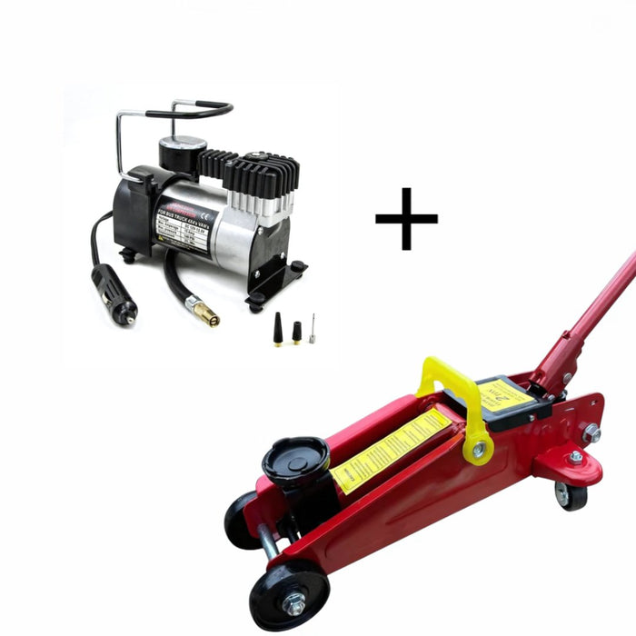 Крик "Крокодил"2 тона с куфар + компресор WerkBull 12V