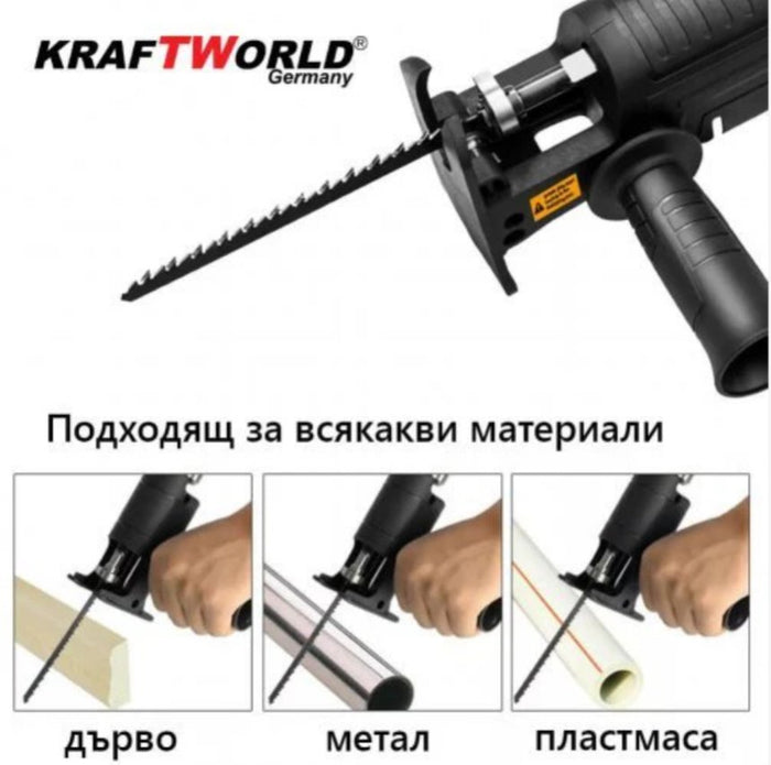 Немски Универсален адаптер - прободен трион KRAFTWORLD за винтоверт и бормашина към зеге