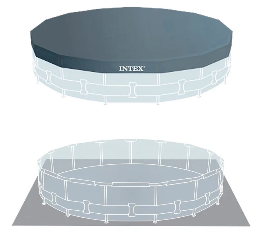 Сглобяем басейн INTEX Metal Frame с филтърна помпа, 457 х 122 см.